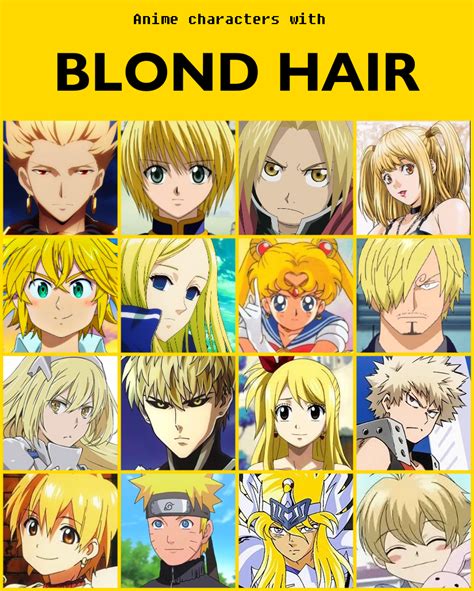 blonde short hair characters|The Best Anime Characters With Blond Hair